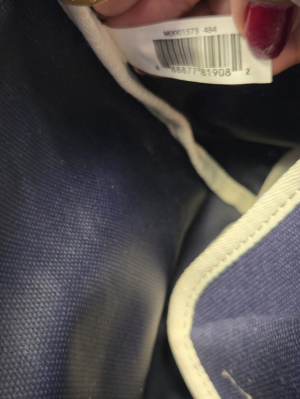 Marc by Marc Jacobs Navy Canvas Logo Tote - Picture 10 of 12